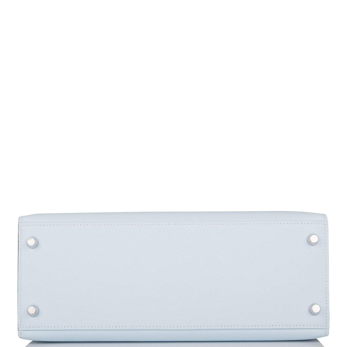 Hermes Bleu Brume Epsom Sellier Kelly 28cm Palladium Hardware BagAg