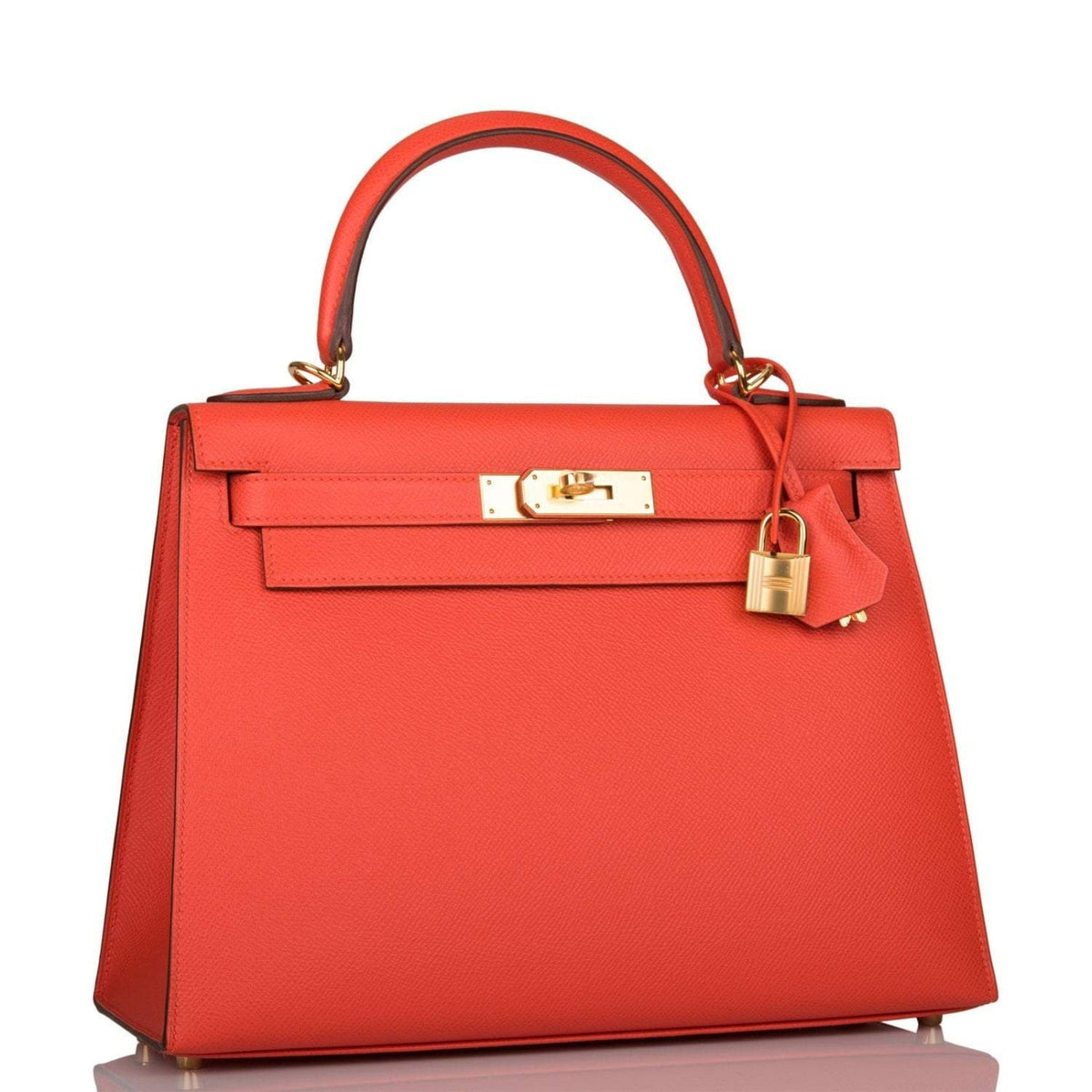 Hermes Capucine Epsom Sellier Kelly 28cm Gold Hardware BagAg