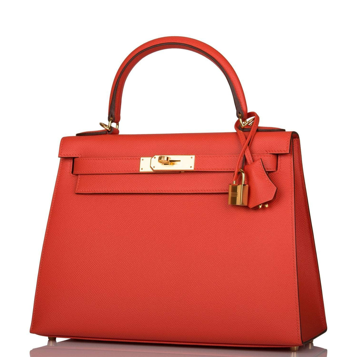 Hermes Capucine Epsom Sellier Kelly 28cm Gold Hardware BagAg
