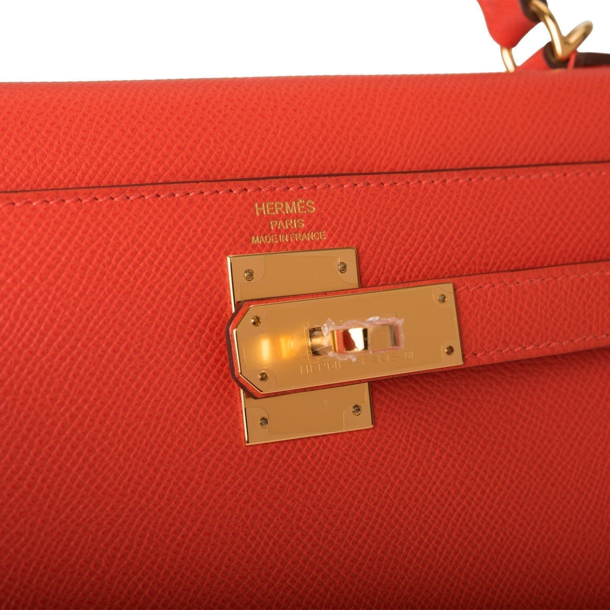 Hermes Capucine Epsom Sellier Kelly 28cm Gold Hardware BagAg