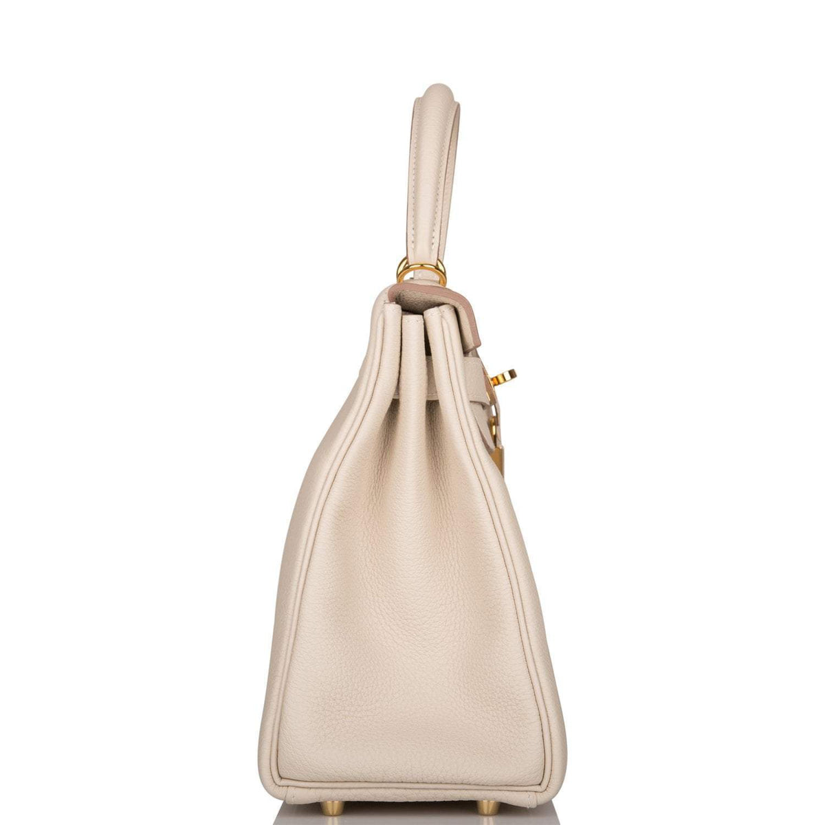 Hermes Craie Togo Retourne Kelly 28cm Gold Hardware BagAg