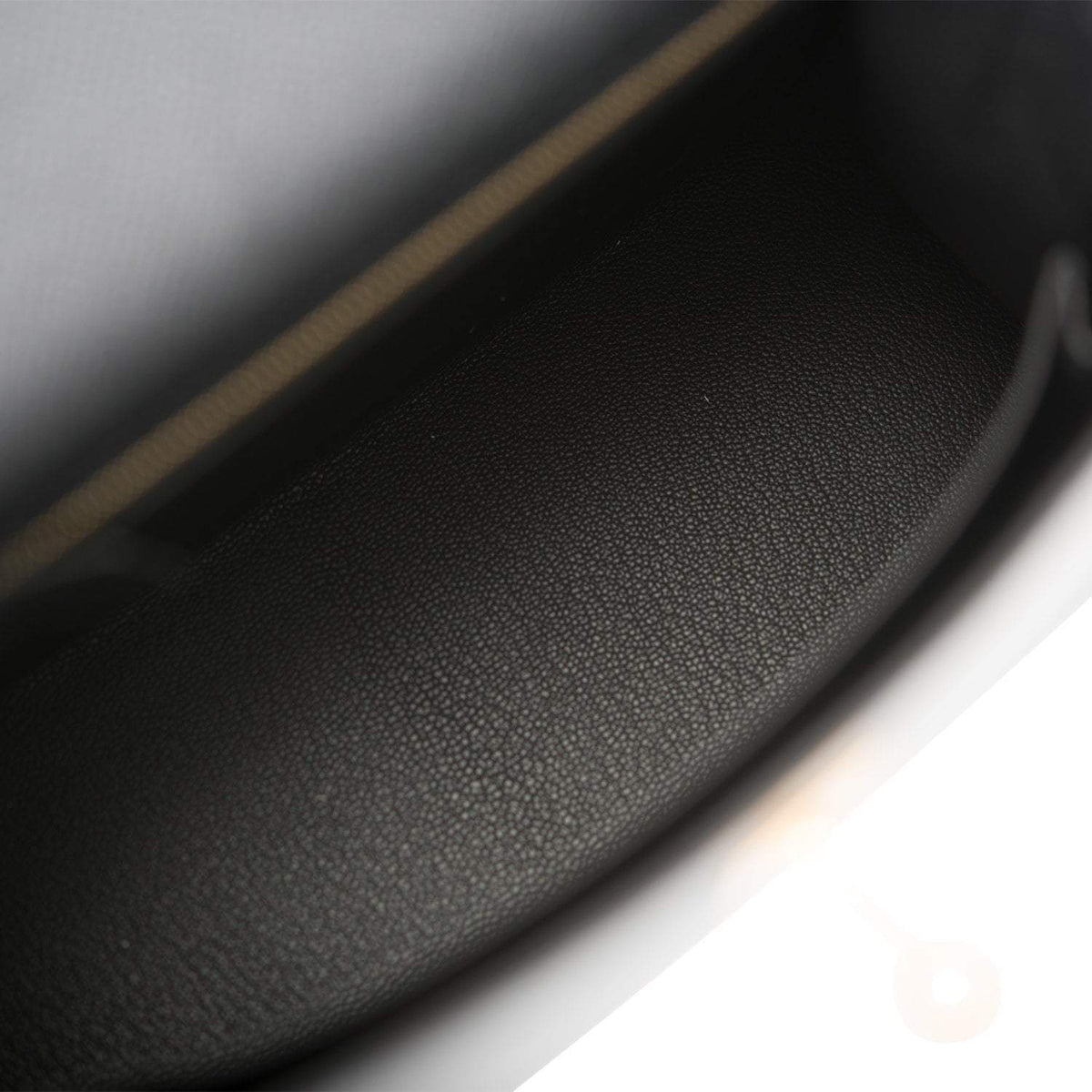 Hermes Kelly 28cm Bi-Color Black and Craie Epsom Sellier Brushed Gold Hardware Hermes