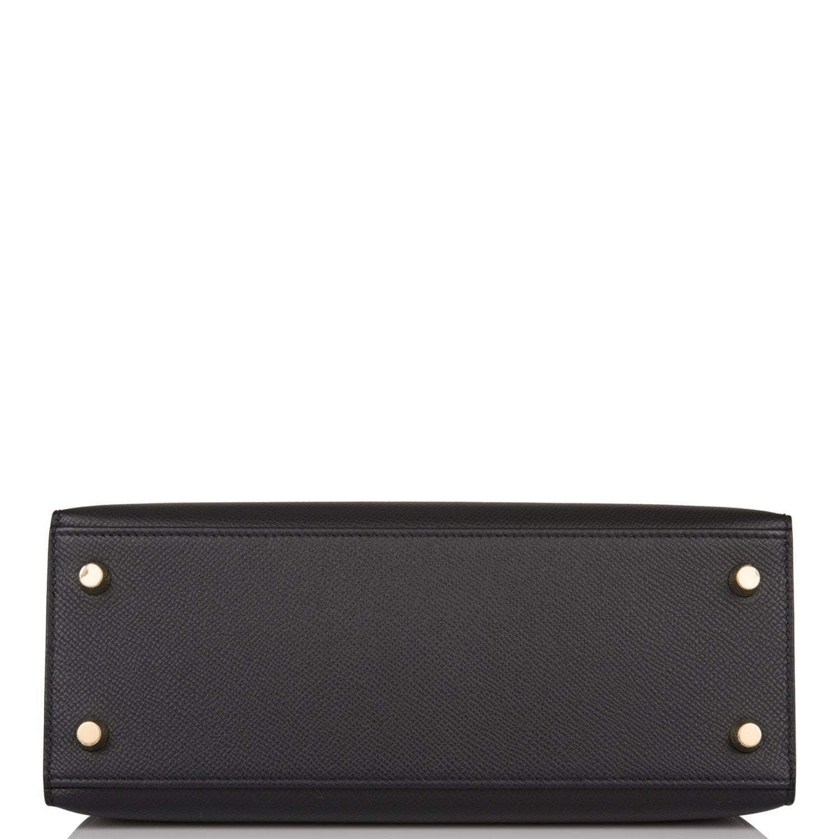 Hermes Kelly Sellier 25 Black Epsom Gold Hardware Hermes