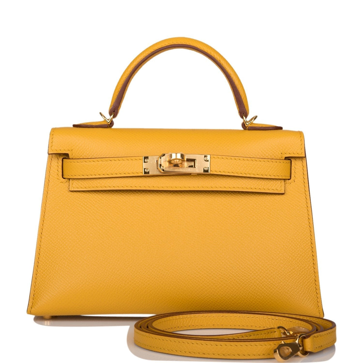 Hermes Kelly Sellier 20 Jaune Ambre Epsom Gold Hardware Hermes