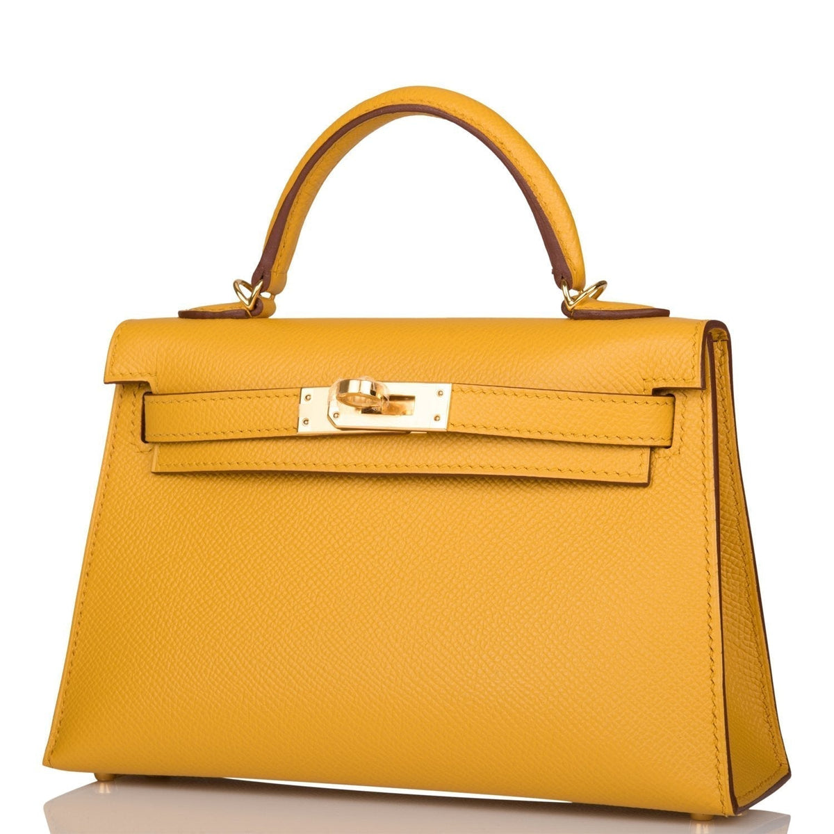Hermes Kelly Sellier 20 Jaune Ambre Epsom Gold Hardware Hermes