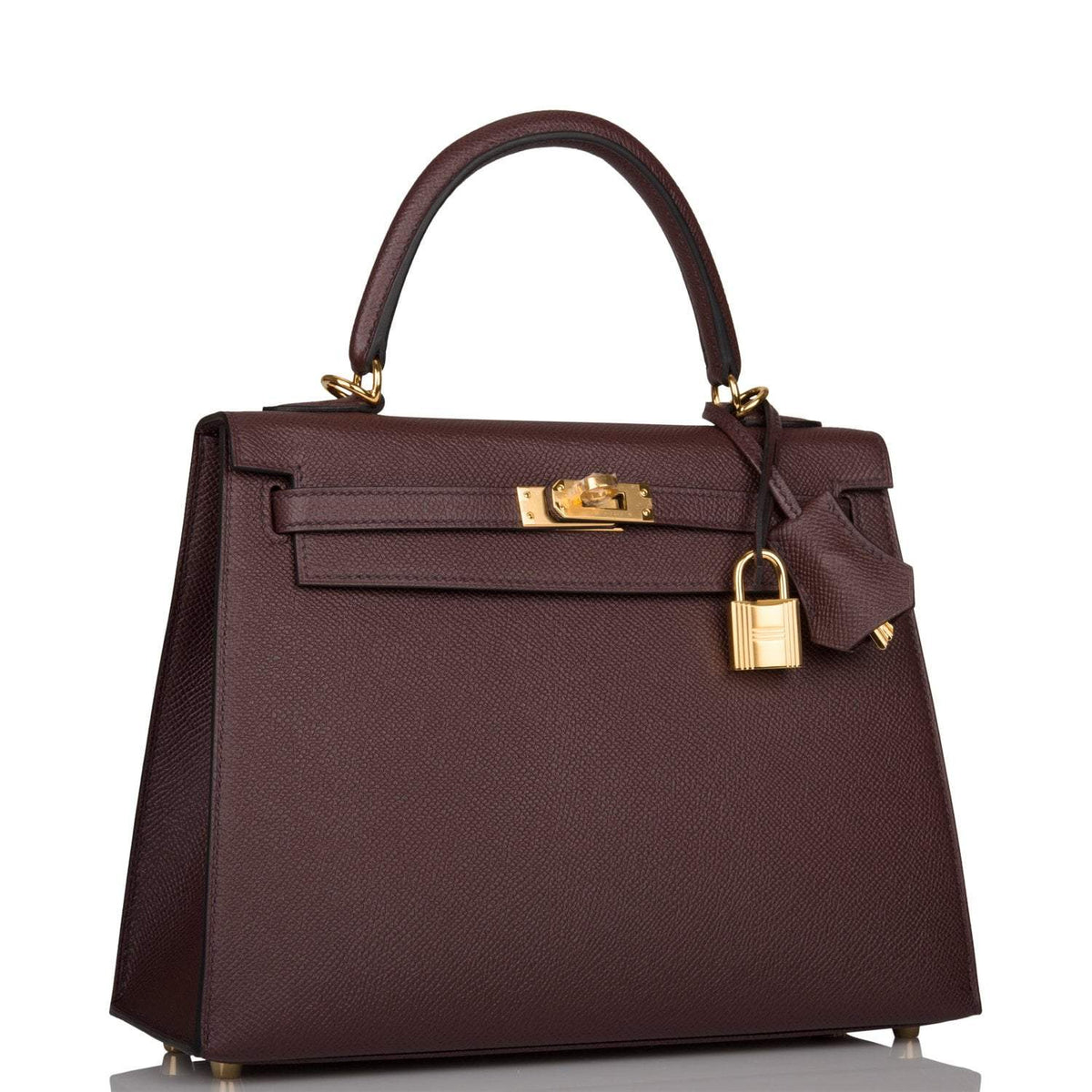 Hermes Kelly Sellier 25 Rouge Sellier Epsom Gold Hardware Hermes