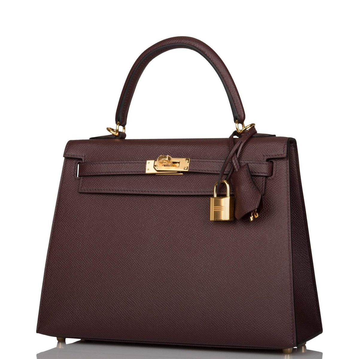 Hermes Kelly Sellier 25 Rouge Sellier Epsom Gold Hardware Hermes