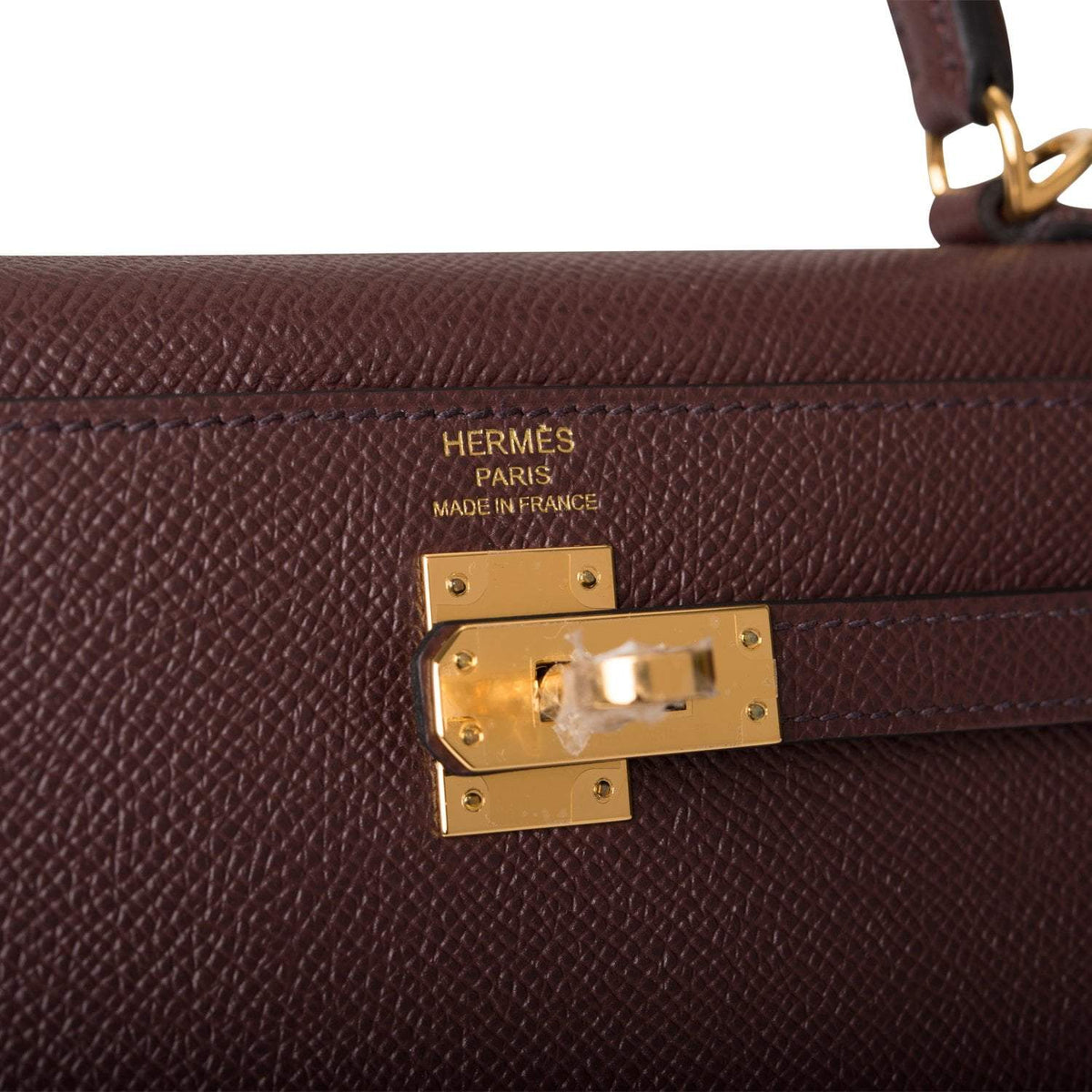 Hermes Kelly Sellier 25 Rouge Sellier Epsom Gold Hardware Hermes