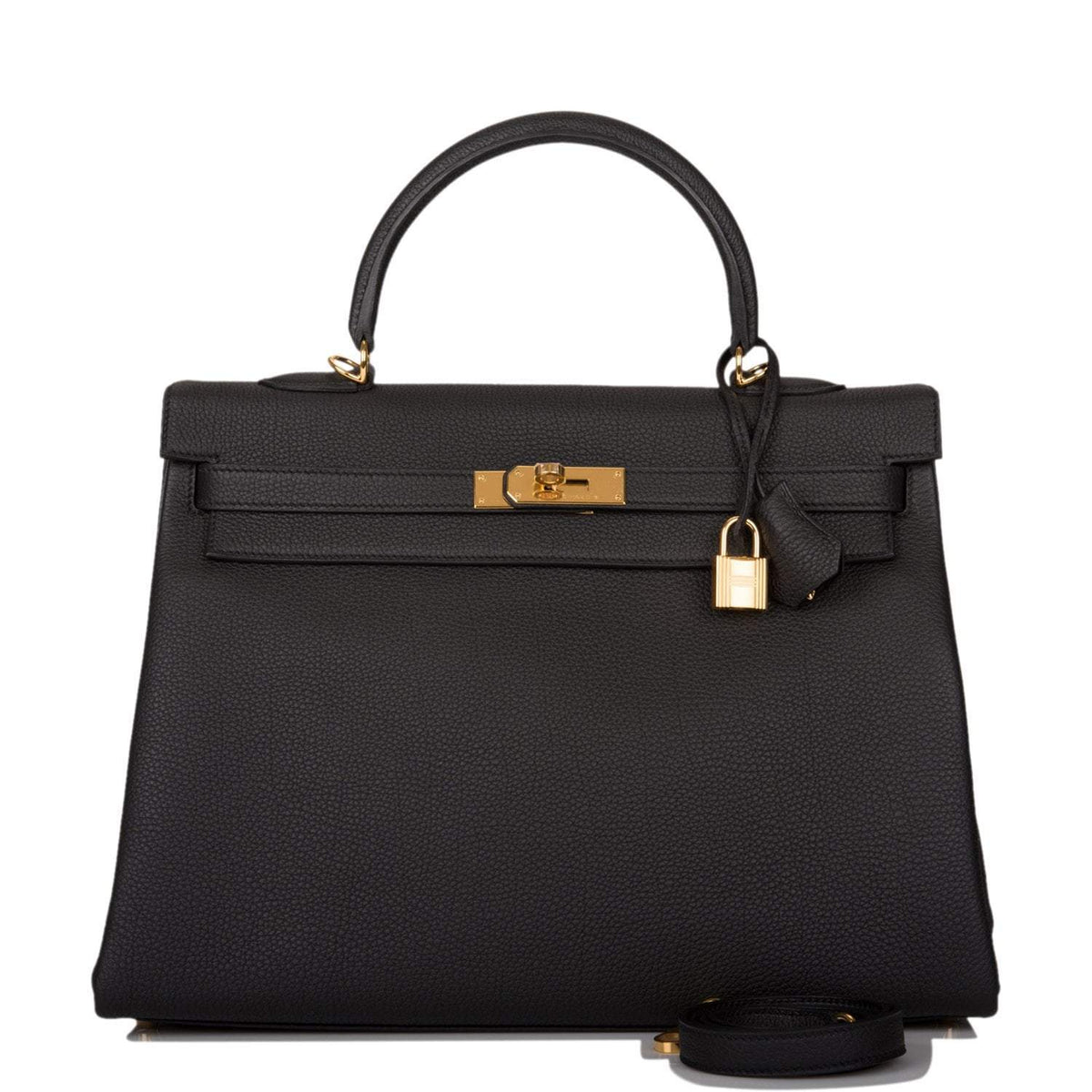Hermes Black Togo Retourne Kelly 35cm Gold Hardware Hermes