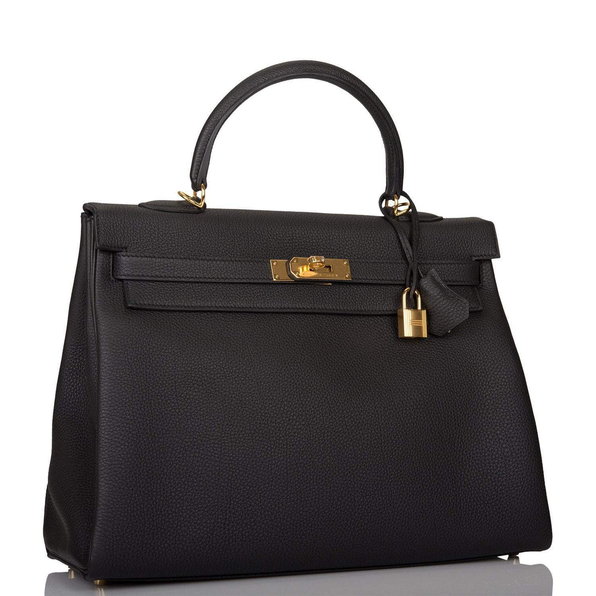 Hermes Black Togo Retourne Kelly 35cm Gold Hardware Hermes