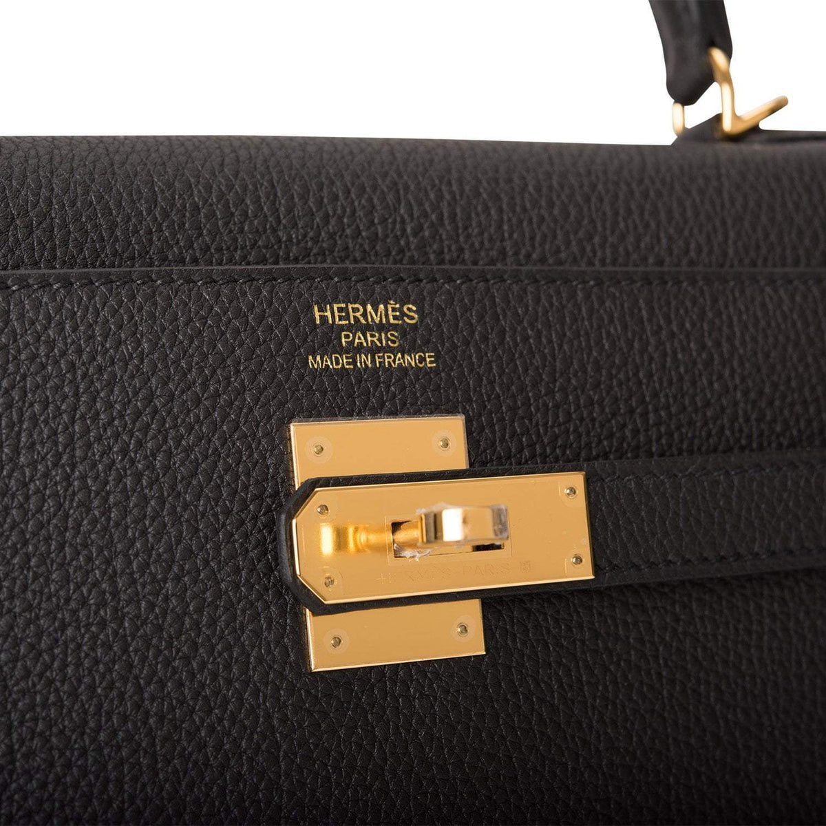 Hermes Black Togo Retourne Kelly 35cm Gold Hardware Hermes