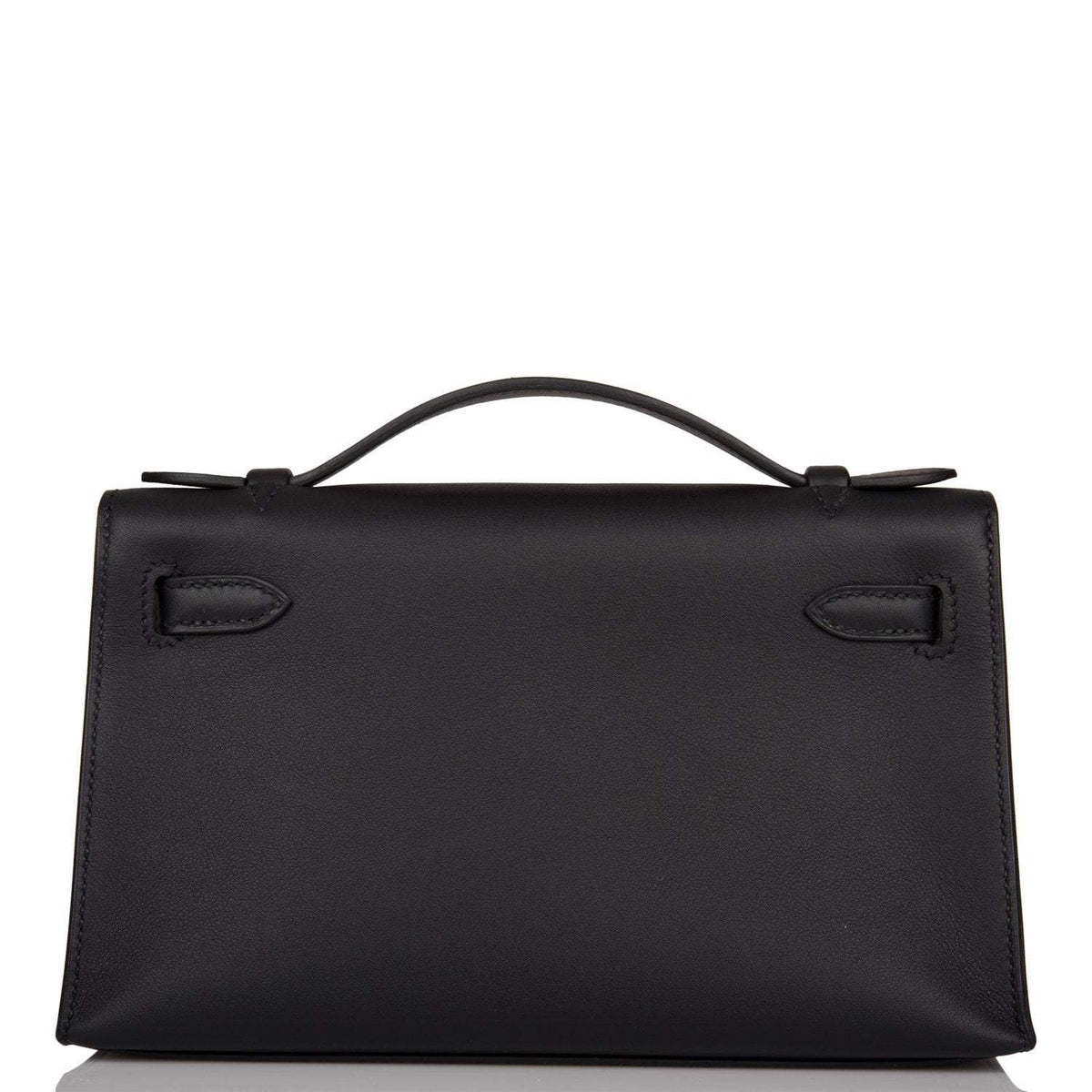 Hermes Kelly Pochette Black Swift Gold Hardware Hermes