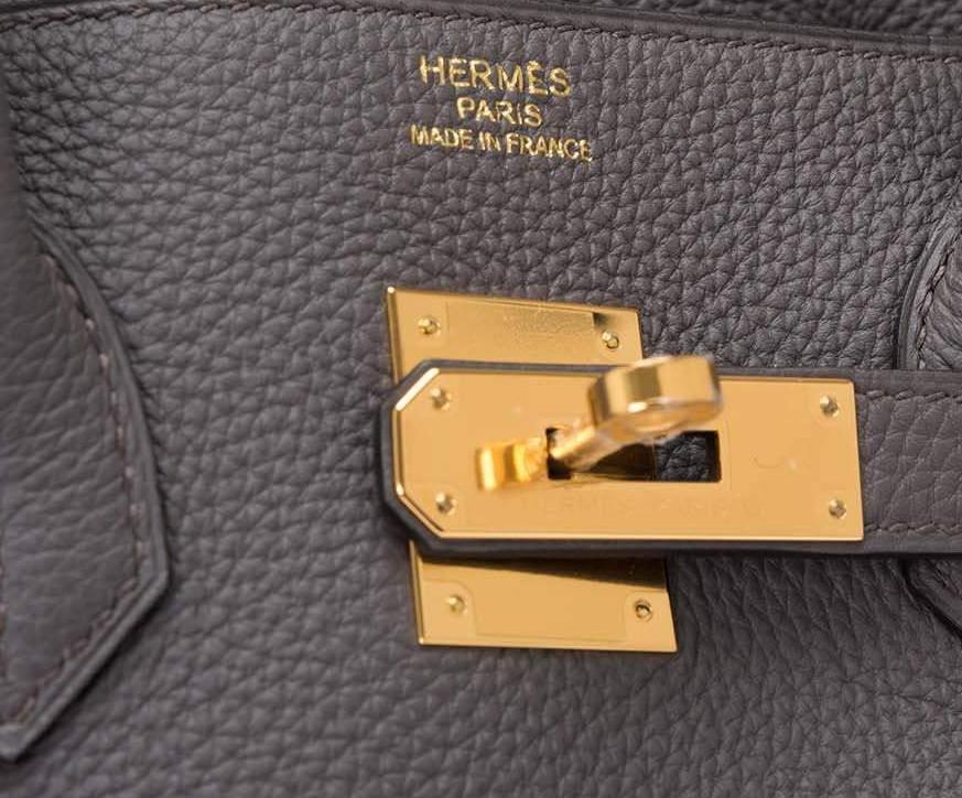 Hermes Etain Togo Birkin 35cm Gold Hardware Hermes