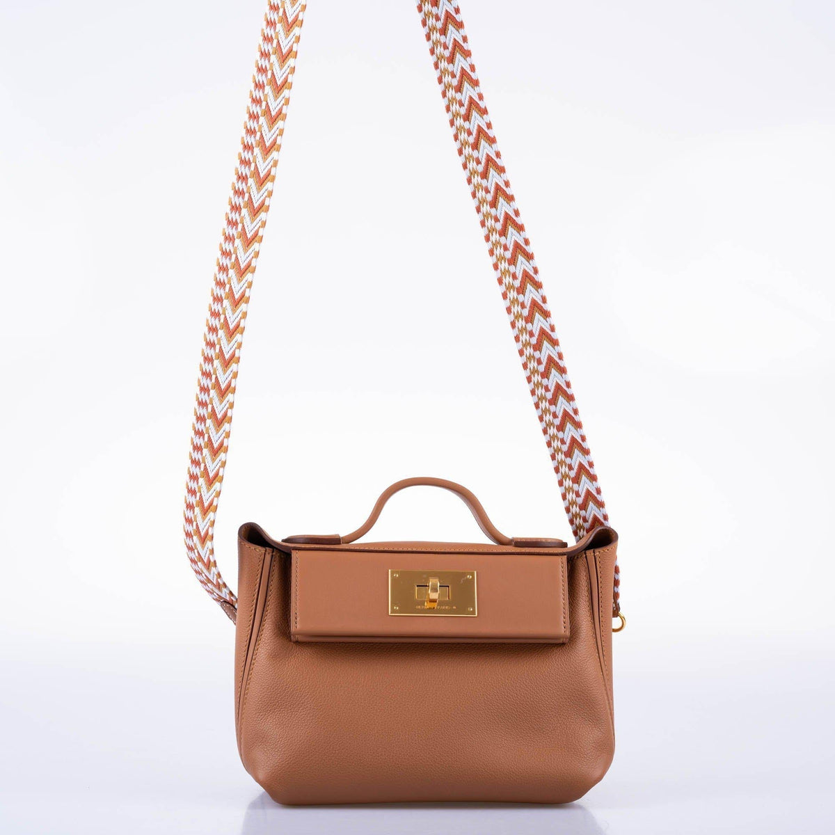 Hermes 24/24 21 Gold Evercolor and Swift Leather Gold Hardware Hermes
