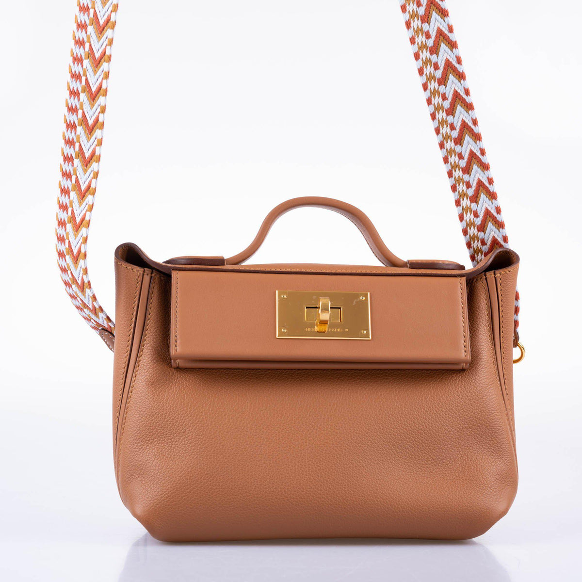 Hermes 24/24 21 Gold Evercolor and Swift Leather Gold Hardware Hermes