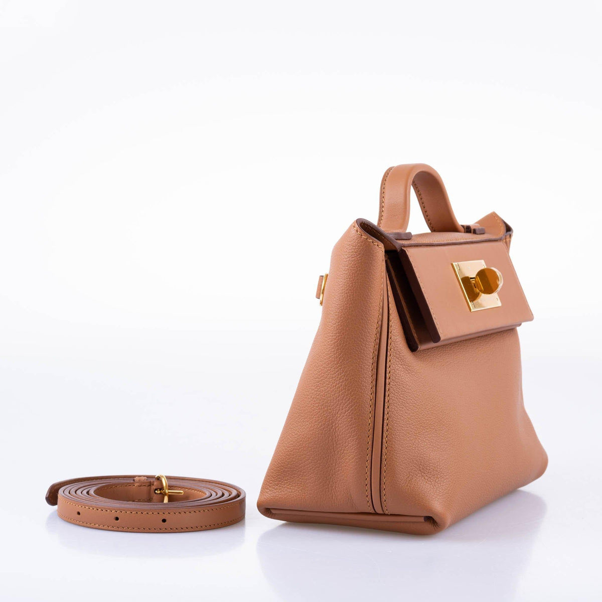 Hermes 24/24 21 Gold Evercolor and Swift Leather Gold Hardware Hermes
