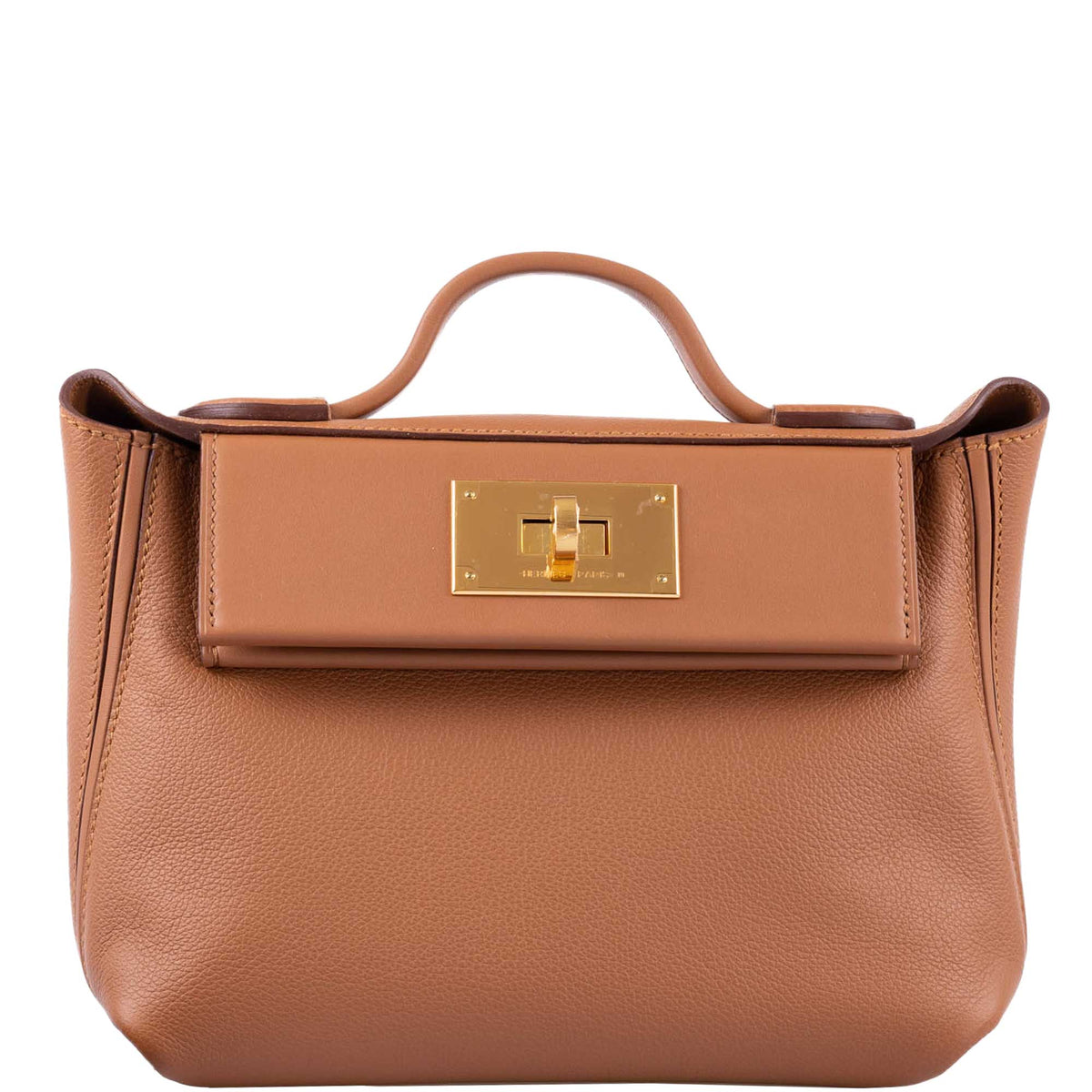 Hermes 24/24 21 Gold Evercolor and Swift Leather Gold Hardware Hermes