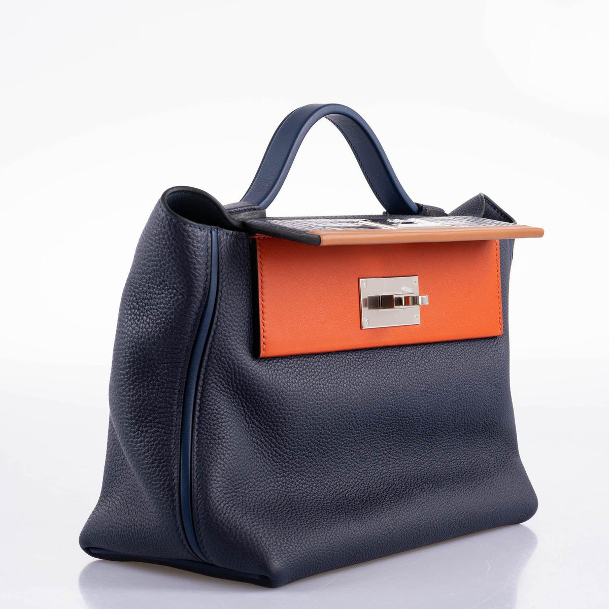 Hermes 24/24 29 Blue Nuit Togo and Matte Alligator Palladium Hardware Hermes