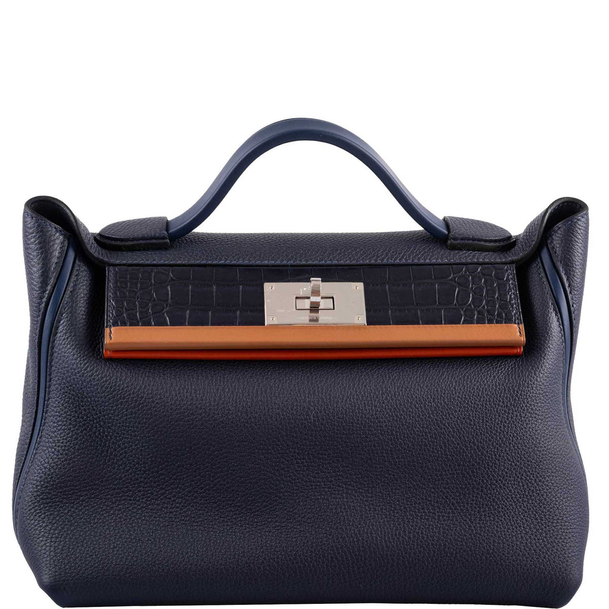 Hermes 24/24 29 Blue Nuit Togo and Matte Alligator Palladium Hardware Hermes