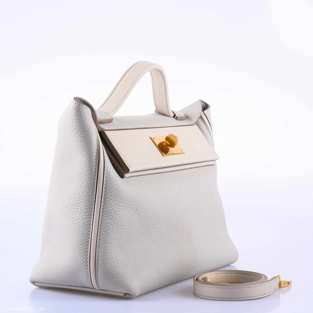 Hermes 24/24 29 Gris Perle Togo & Beton Swift Gold Hardware Hermes