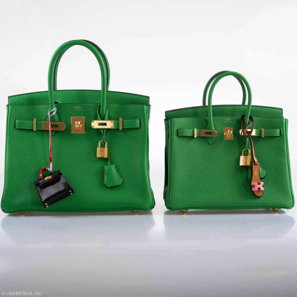 Hermes Birkin 25 Bambou (Bamboo) Green Togo with Gold Hardware Hermes