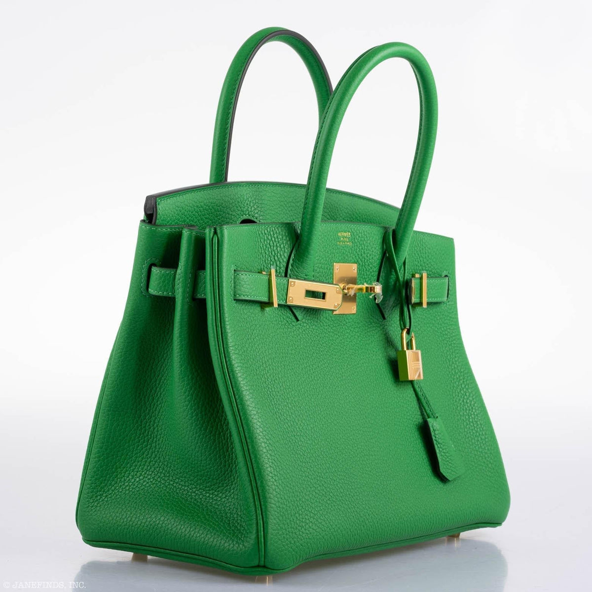 Hermes Birkin 25 Bambou (Bamboo) Green Togo with Gold Hardware Hermes