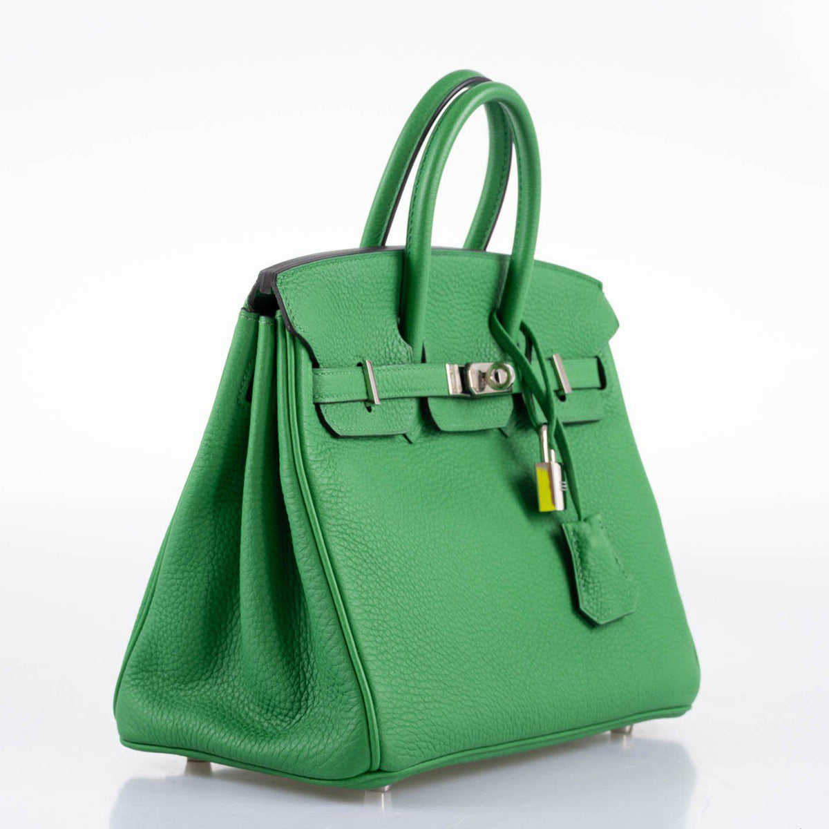 Hermes Birkin 25 Bambou (Bamboo) Green Togo with Palladium Hardware Hermes