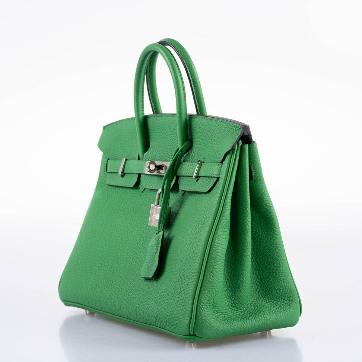 Hermes Birkin 25 Bambou (Bamboo) Green Togo with Palladium Hardware Hermes