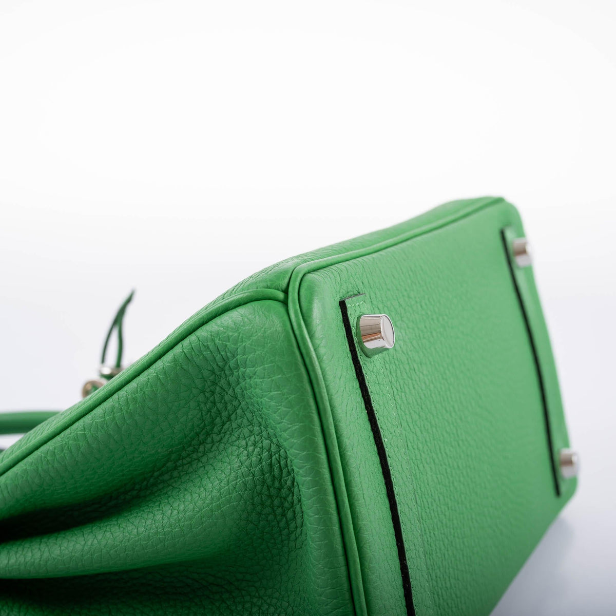 Hermes Birkin 25 Bambou (Bamboo) Green Togo with Palladium Hardware Hermes