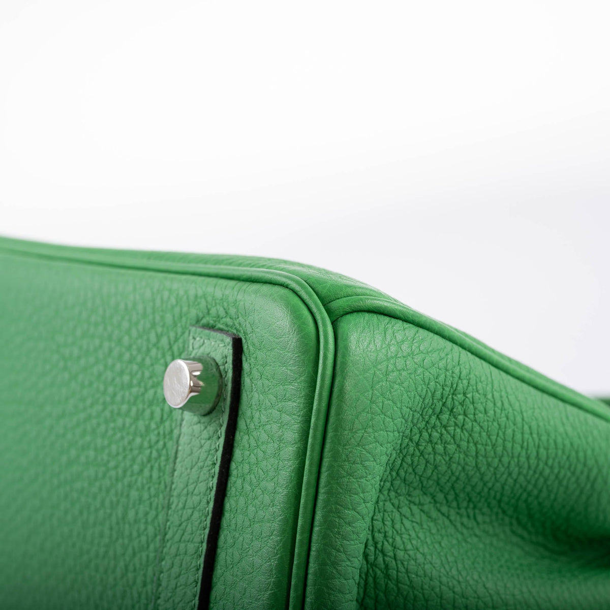 Hermes Birkin 25 Bambou (Bamboo) Green Togo with Palladium Hardware Hermes