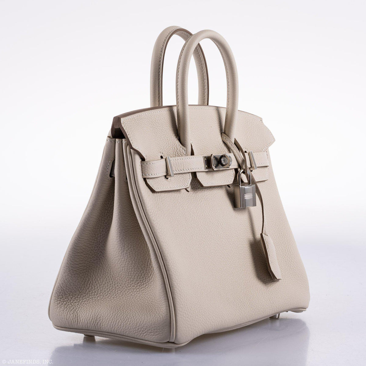 Hermes Birkin 25 Craie Togo Palladium Hardware Hermes