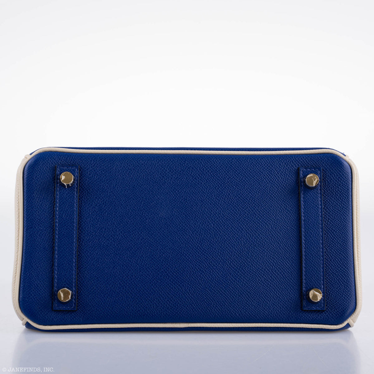Hermes Birkin 25 HSS Bi-Color Blue Electrique & Craie Epsom Brushed Gold Hardware Hermes