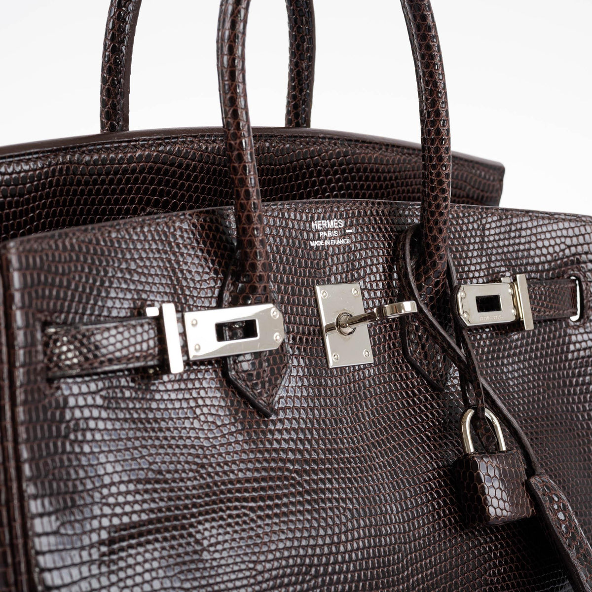 Hermes Birkin 25 Havane Nilo Lizard with Palladium Hardware Hermes
