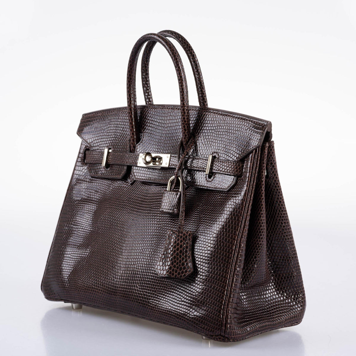 Hermes Birkin 25 Havane Nilo Lizard with Palladium Hardware Hermes