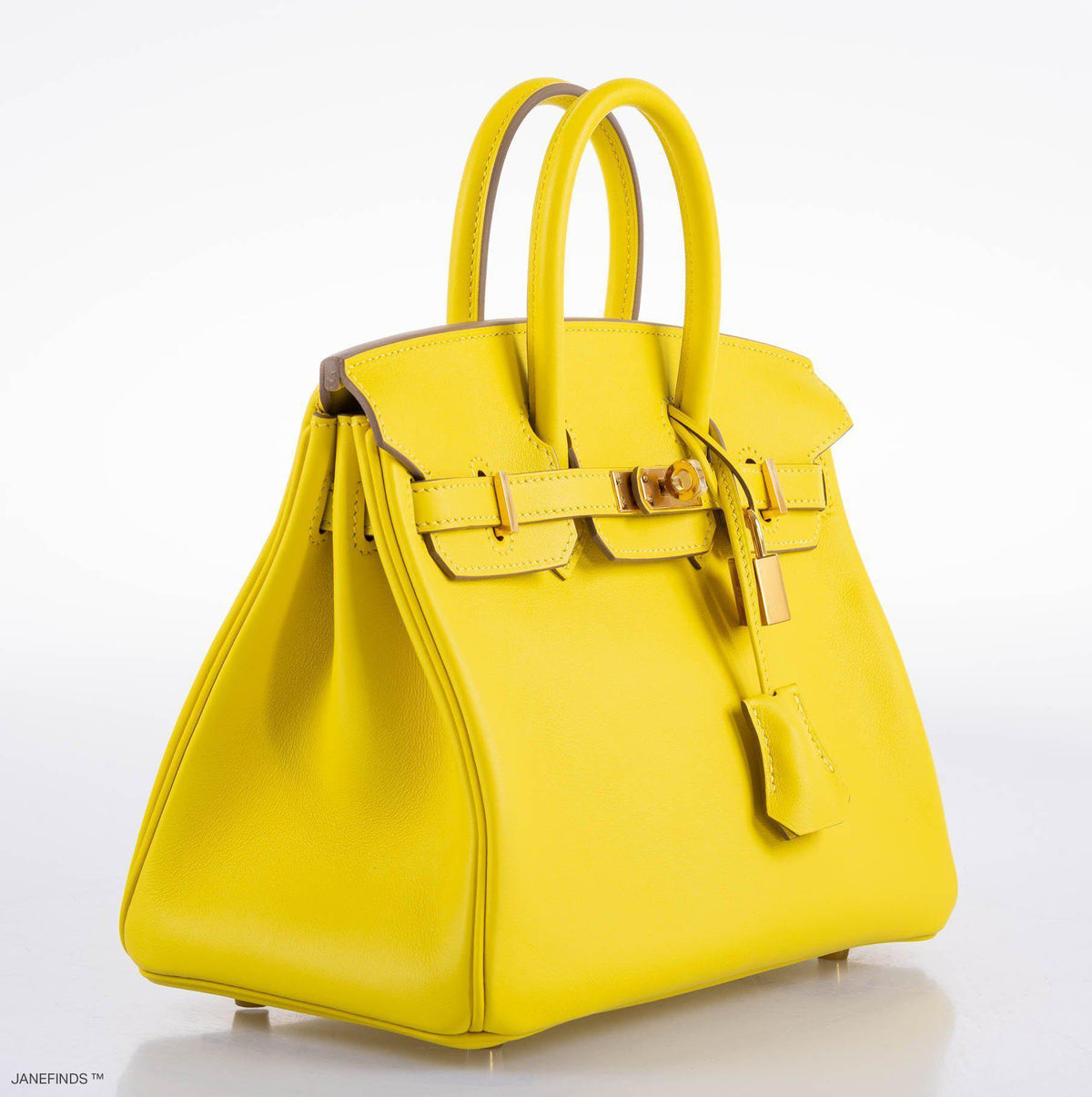 Hermes Birkin 25 Lime Swift Leather Gold Hardware Hermes
