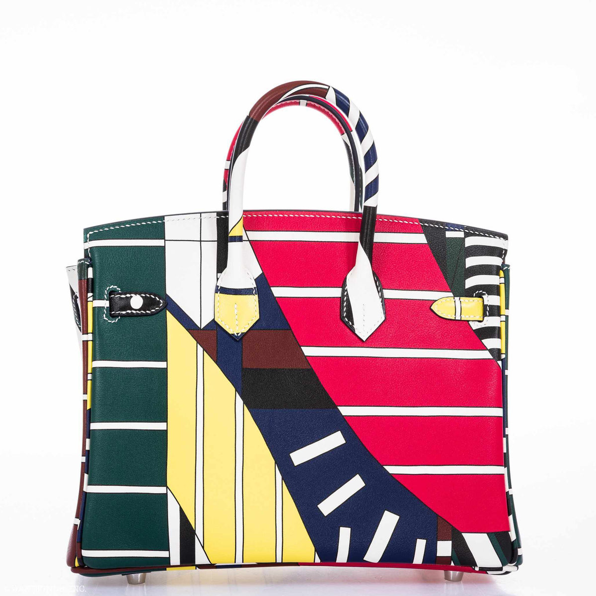 Hermes Birkin 25 "One Two Three And Away We Go!" Limited Edition By Nigel Peak Multicolor Swift Leather Hermes