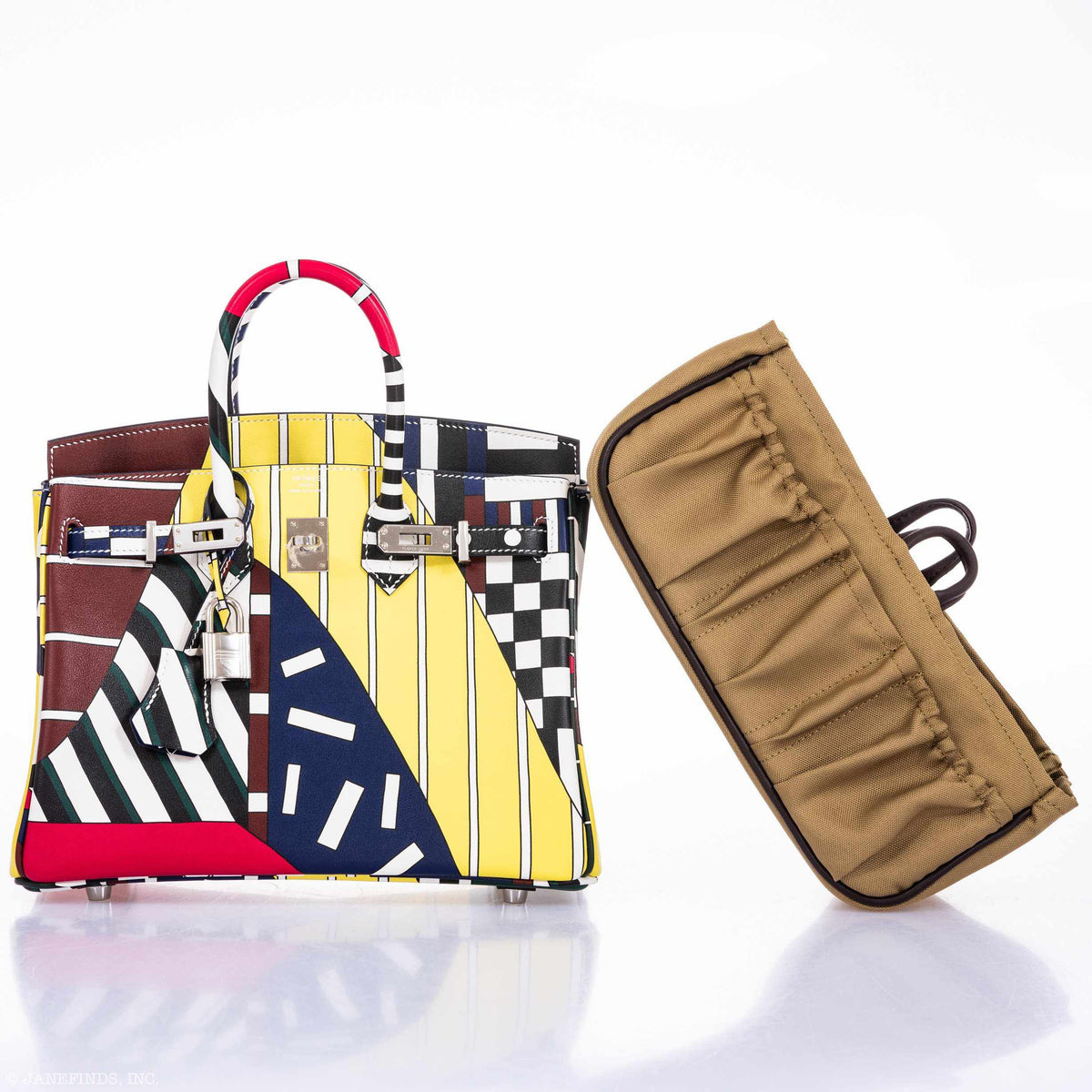 Hermes Birkin 25 "One Two Three And Away We Go!" Limited Edition By Nigel Peak Multicolor Swift Leather Hermes
