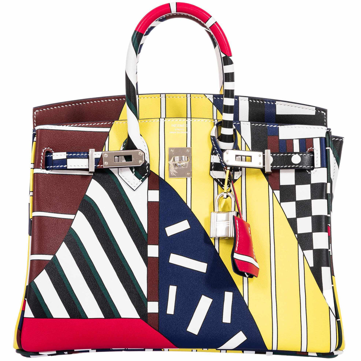 Hermes Birkin 25 "One Two Three And Away We Go!" Limited Edition By Nigel Peak Multicolor Swift Leather Hermes