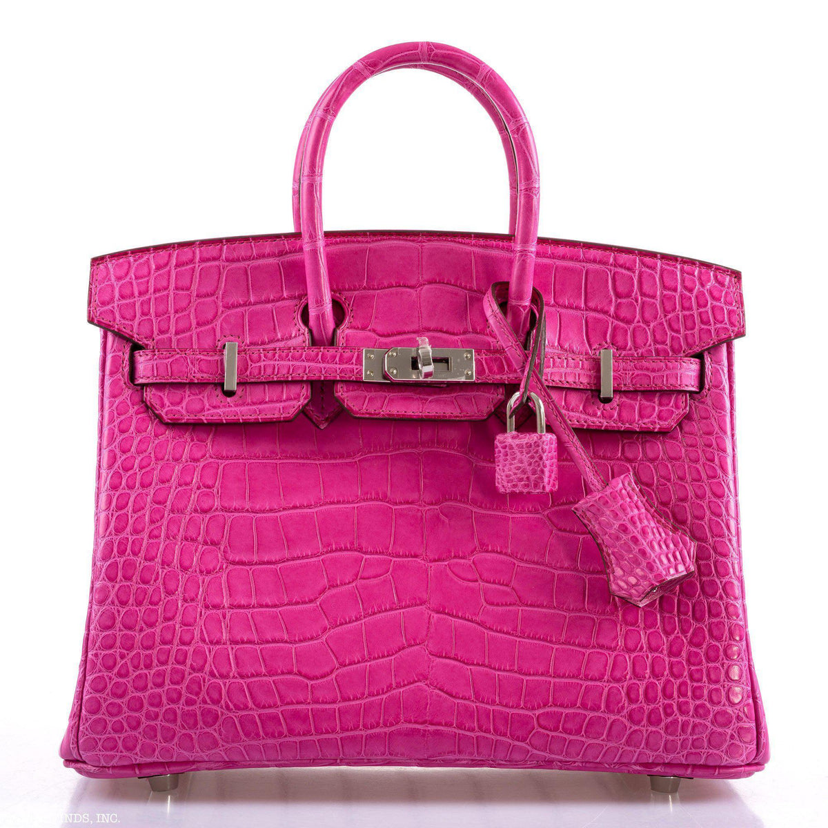 Hermes Birkin 25 Rose Shocking Matte Alligator Palladium Hardware Hermes