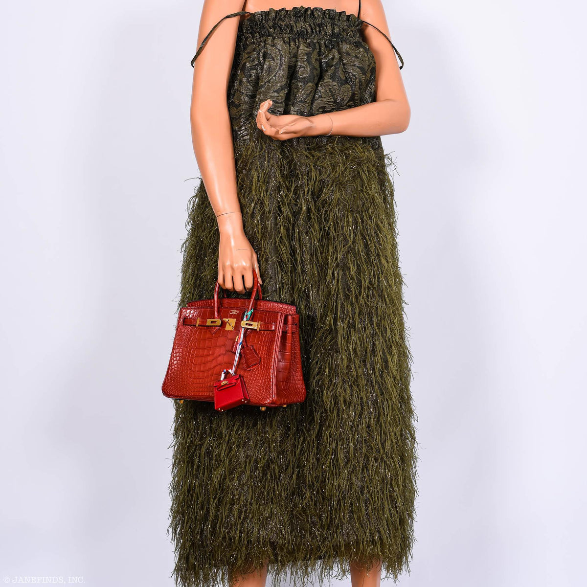 Hermes Birkin 25 Rouge H Verso Orange Alligator Gold Hardware Hermes