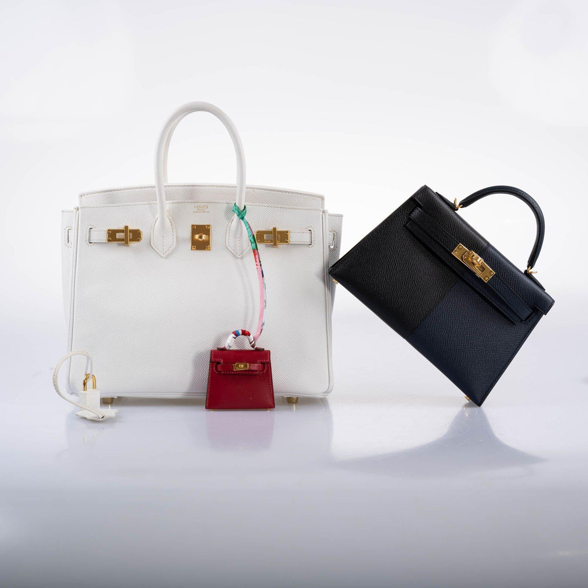 Hermes Birkin 25 White Epsom with Gold Hardware Hermes