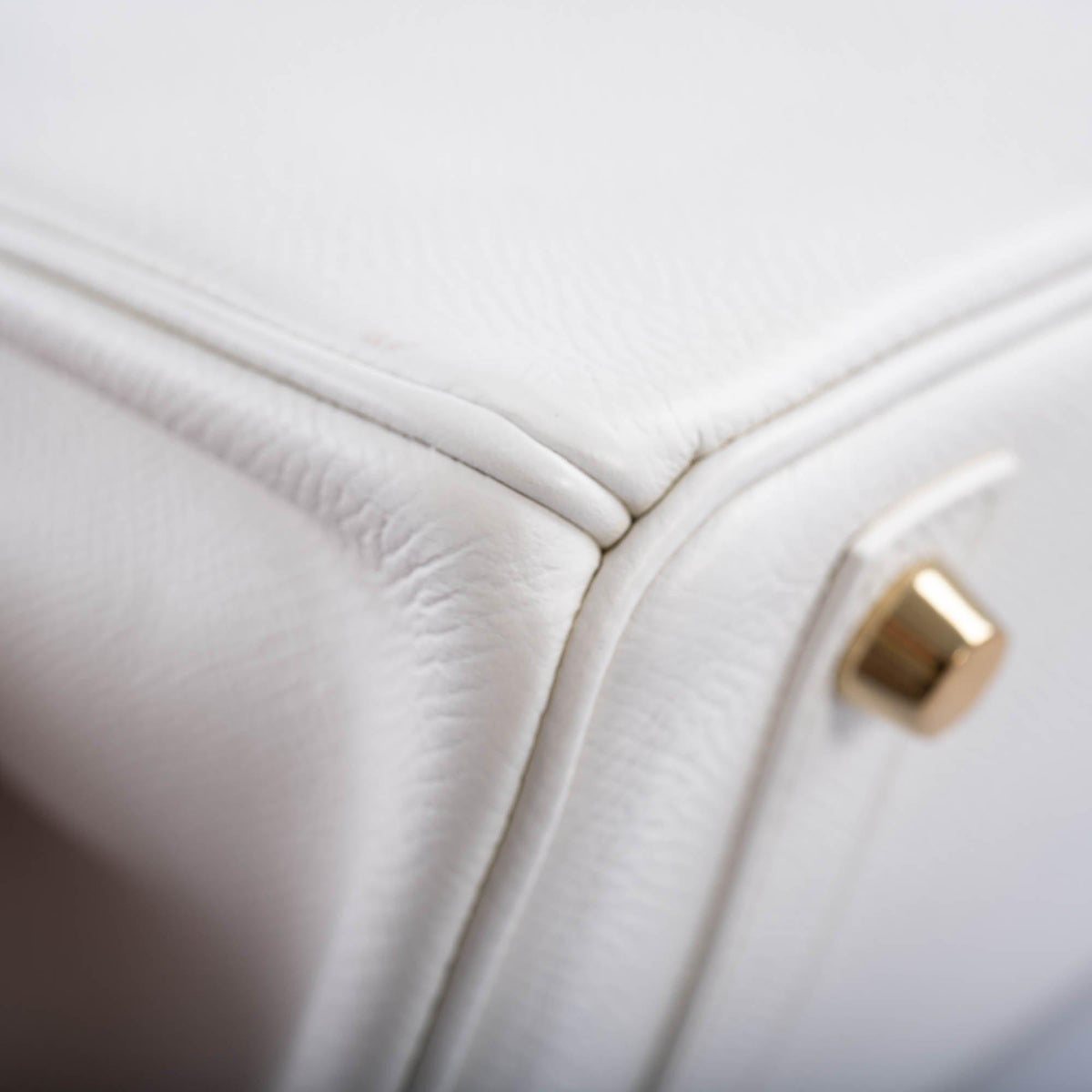 Hermes Birkin 25 White Epsom with Gold Hardware Hermes