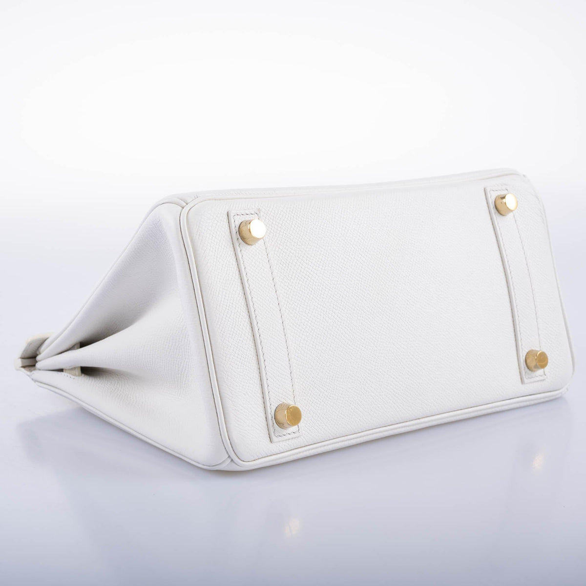 Hermes Birkin 25 White Epsom with Gold Hardware Hermes