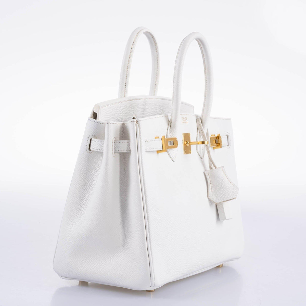 Hermes Birkin 25 White Epsom with Gold Hardware Hermes