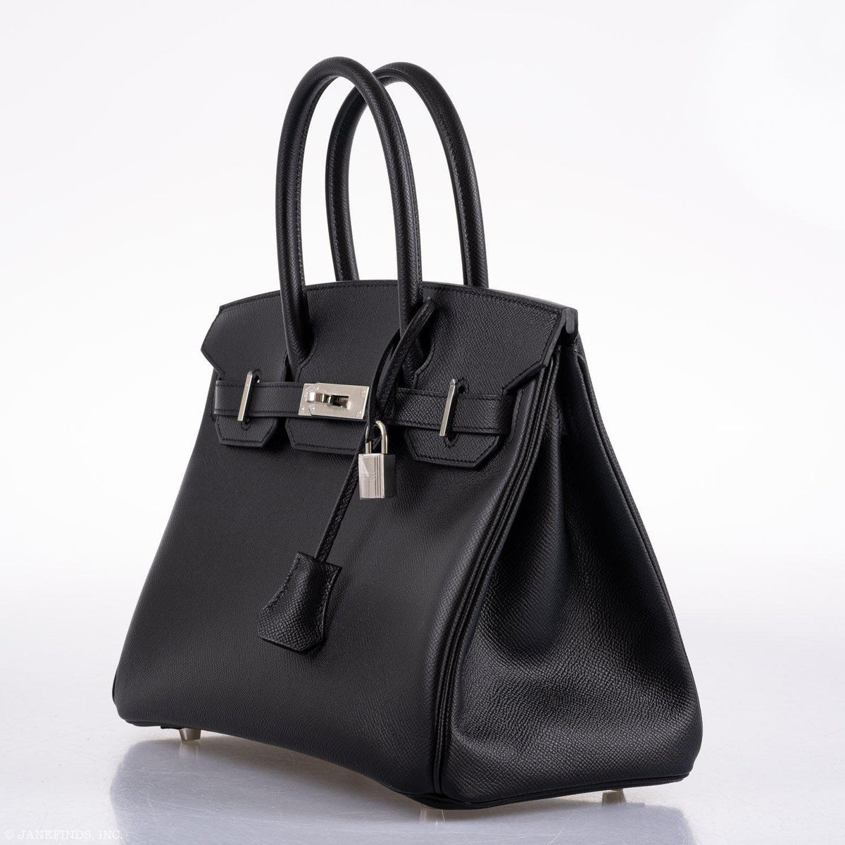 Hermes Birkin 30 Black Epsom Palladium Hardware Hermes