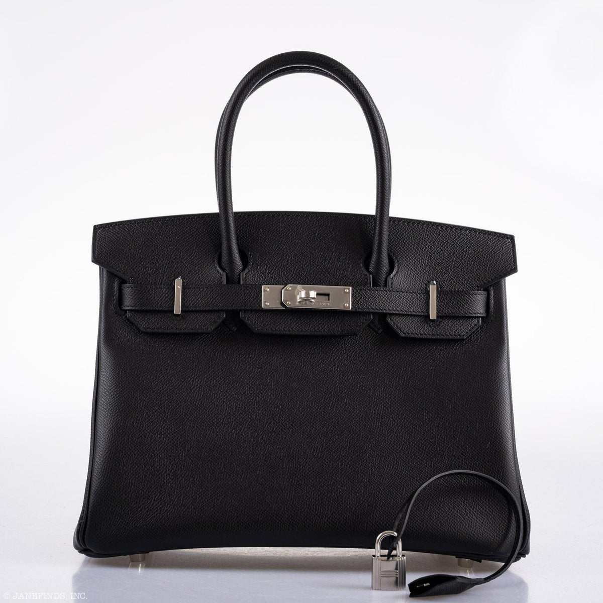 Hermes Birkin 30 Black Epsom Palladium Hardware Hermes
