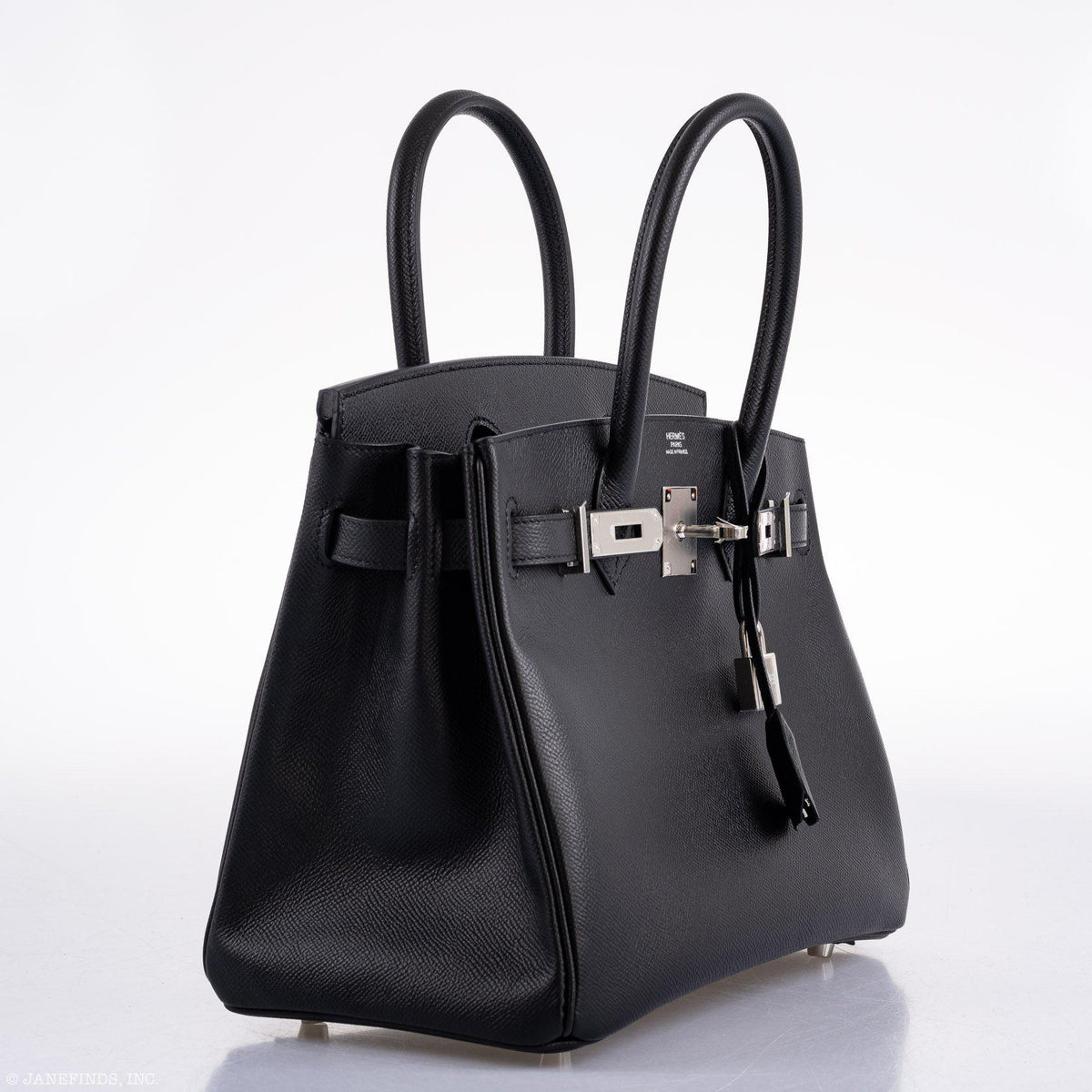 Hermes Birkin 30 Black Epsom Palladium Hardware Hermes