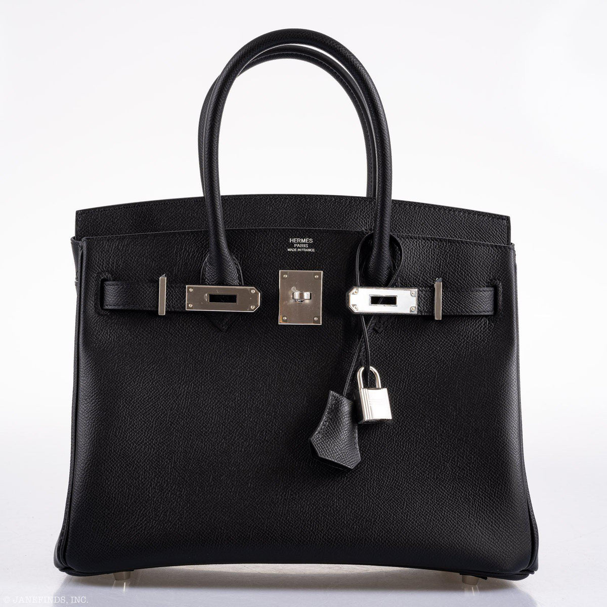 Hermes Birkin 30 Black Epsom Palladium Hardware Hermes