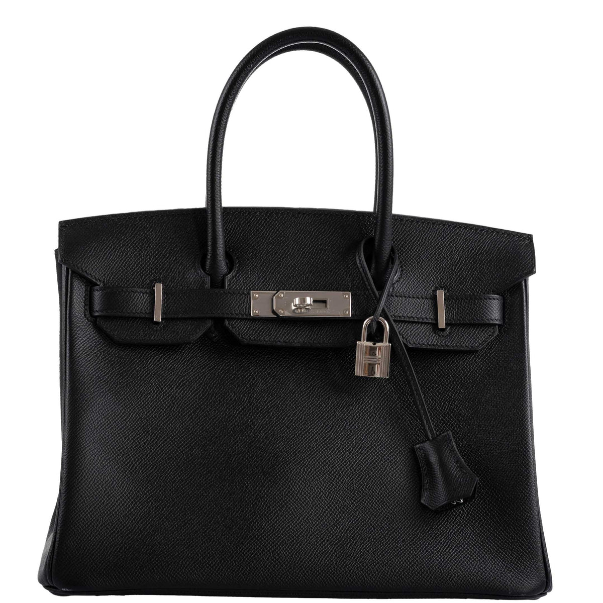 Hermes Birkin 30 Black Epsom with Palladium Hardware Hermes