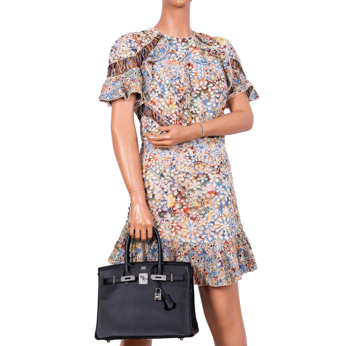 Hermes Birkin 30 Black Epsom with Palladium Hardware Hermes